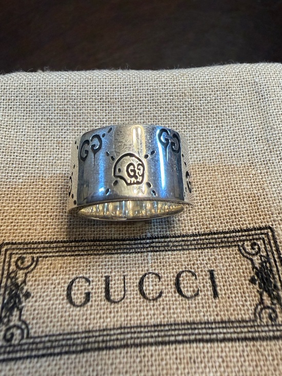Gucci Jewelry - New Authentic Gucci GG Ghost Logo Silver Ring